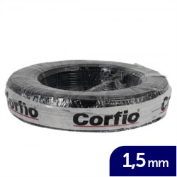 CABO FLEX ANTICHAMAS 1,5MM PRETO CORFIO C100 450/750V BWF