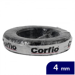 CABO FLEX ANTICHAMAS 4,0MM PRETO CORFIO C100 450/750V BWF
