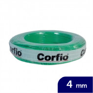 CABO FLEX ANTICHAMAS 4,0MM VERDE CORFIO C100 450/750V BWF
