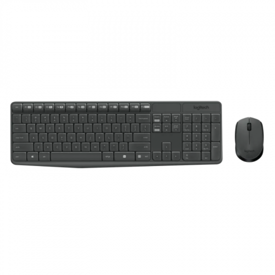 TECLADO E MOUSE SEM FIO MK235 LOGITECH PRETO