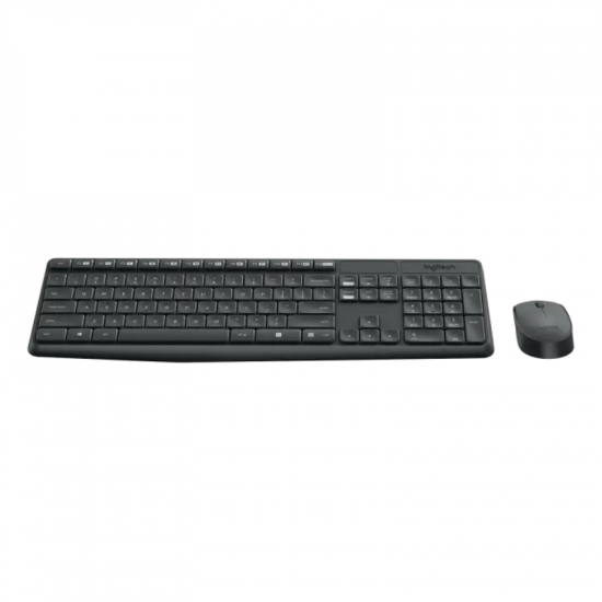 TECLADO E MOUSE SEM FIO MK235 LOGITECH PRETO