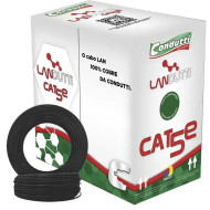 CABO DE REDE 100% COBRE CAT5 PRETO 4P LANDUTTI 4PX24AWG CAIXA 305M