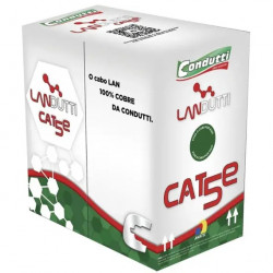 CABO DE REDE 100% COBRE CAT5 PRETO 4P LANDUTTI 4PX24AWG CAIXA 305M