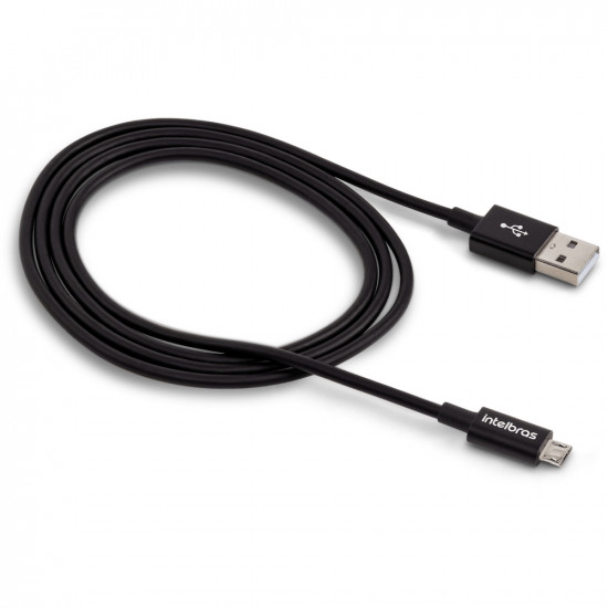 CABO PARA CELULAR USB-A/V8  PVC PRETO EUAB 12PP 1,2m INTELBRAS 4830073