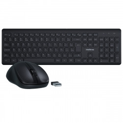 TECLADO E MOUSE SEM FIO CSI 50 PRETO INTELBRAS 4294200