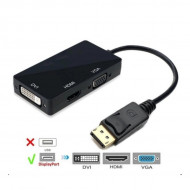 ADAPTADOR DISPLAYPORT MACHO PARA HDMI/VGA/DVI KP-AD110 KNUP