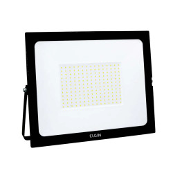 REFLETOR LED 100W ELGIN BRANCA FRIA 6500K PRETO