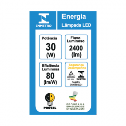 LAMPADA BULBO LED ELGIN T 30W BIVOLT BRANCA FRIA 6500K LD