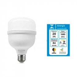 LAMPADA BULBO LED ELGIN T 20W BIVOLT 6500K LD
