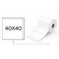 ETIQUETA TERMICA ADESIVA 40MMX40MM PARA BALANCA RIO BRANCO 20M UNIDADE