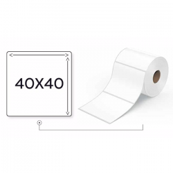 ETIQUETA TERMICA ADESIVA 40MMX40MM PARA BALANCA RIO BRANCO 20M UNIDADE