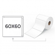 ETIQUETA TERMICA ADESIVA 60MMX60MM PARA BALANCA RIO BRANCO 20M UNIDADE