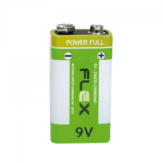 BATERIA 9V ZINCO FLEX FX-9Z16F22 1 UNI BATERIA 9V ZINCO FLEX FX-9Z16F22 1 UNI