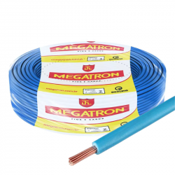 CABO FLEX ANTICHAMAS 2,5MM C100 AZUL MEGATRON