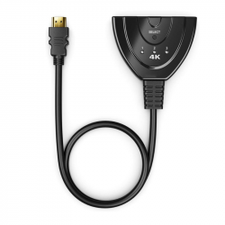 ADAPTADOR HDMI CHAVEADOR 3 ENT/1 SAIDA HDMI 4K KP-AD133 KNUP