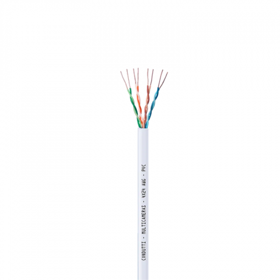 CABO DE REDE COBREADO BRANCO CONDUTTI 4P 8 FIOS CFTV CAIXA 300M CABO DE REDE COBREADO BRANCO CONDUTTI 4P 8 FIOS CFTV CAIXA 300M