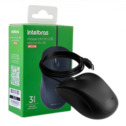 MOUSE COM FIO INTELBRAS MCI10 PRETO 4291100