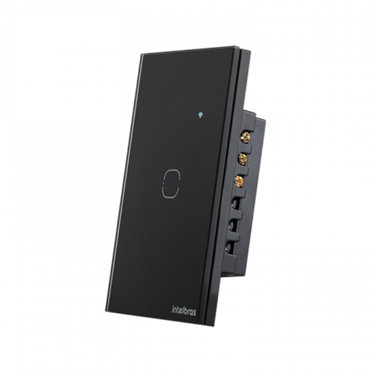 INTERRUPTOR INTELIGENTE TOUCH WIFI EWS 1001 PRETO 1 TECLA INTELBRAS 4850014 INTERRUPTOR INTELIGENTE TOUCH WIFI EWS 1001 PRETO 1 TECLA INTELBRAS 4850014