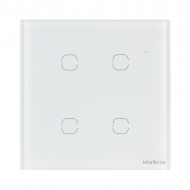 INTERRUPTOR INTELIGENTE TOUCH WIFI EWS 1004 BRANCO 4TECLAS INTELBRAS 4850029