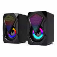 CAIXA DE SOM 6W MULTIMIDIA USB LED KP-RO800 KNUP