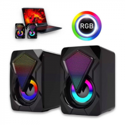 CAIXA DE SOM 6W USB LED KP-RO800 KNUP
