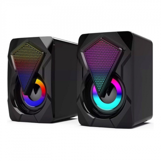 CAIXA DE SOM 6W USB LED KP-RO800 KNUP
