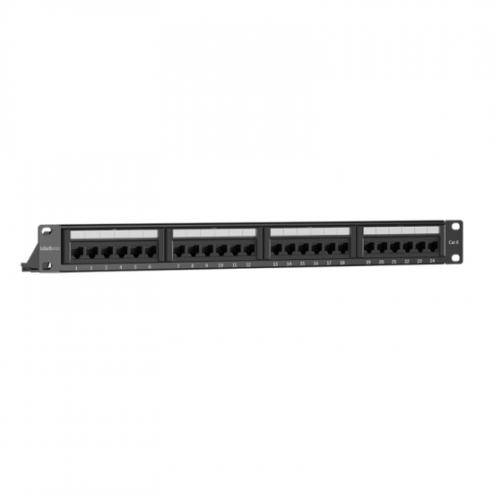 PATCH PANEL IMPACT GIGA CAT6 24 PORTAS PP624 INTELBRAS 4770036