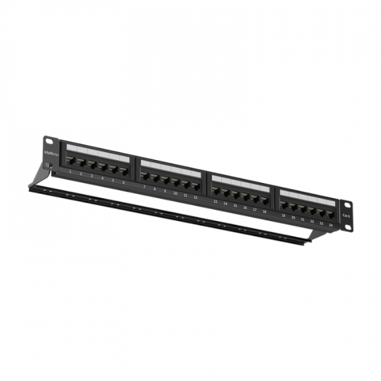 PATCH PANEL IMPACT GIGA CAT6 24 PORTAS PP624 INTELBRAS 4770036