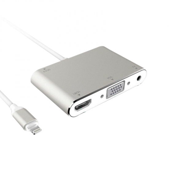 ADAPTADOR LIGHTNING PARA HDMI/VGA/AV XC-ADP-20 X-CELL