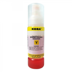 REFIL DE TINTA KORA YELLOW BULK INK EPSON 504/544 - 70ML NEW DER 4