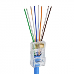 CONECTOR DE PASSAGEM RJ45 CAT5E CONEX 1000 50 UND. INTELBRAS 4568043