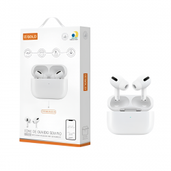 FONE DE OUVIDO SEM FIO FN-BT3 BLUET. 5.3 A GOLD BRANCO