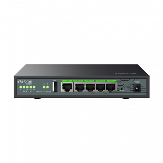 ROTEADOR DE ACESSO 5 PORTAS GIGABIT ETHERNET R3005G INTELBRAS 4750180 ROTEADOR DE ACESSO 5 PORTAS GIGABIT ETHERNET R3005G INTELBRAS 4750180