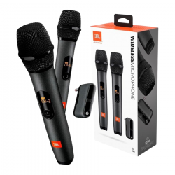 MICROFONE SEM FIO JBL DUPLO PARTYBOX PRETO