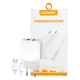 CARREGADOR PARA CELULAR V8 + 2 USB-A 4.1A LE-496-MICRO 1M BRANCO CARREGADOR PARA CELULAR V8 + 2 USB-A 4.1A LE-496-MICRO 1M BRANCO
