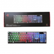 TECLADO GAMER COM FIO KP-2043/A MADSET KNUP PRETO LED