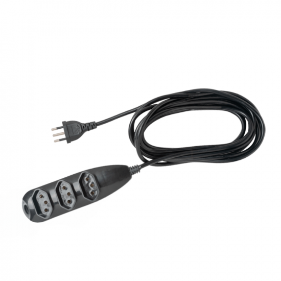 EXTENSAO ELETRICA INTELBRAS 3 TOMADAS 3 PINOS 10A 3M PRETA EXT 3003 4830148 EXTENSAO ELETRICA INTELBRAS 3 TOMADAS 3 PINOS 10A 3M PRETA EXT 3003 4830148