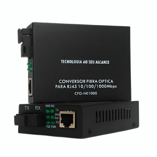 CONVERSOR DE MIDIA GIGABIT ETHERNET SC MONOMODO A+B 20KM CFO-NK1020 CONVERSOR DE MIDIA GIGABIT ETHERNET SC MONOMODO A+B 20KM CFO-NK1020