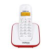TELEFONE SEM FIO DIGITAL TS 3110 BRANCO/VERMELHO INTELBRAS 4123101
