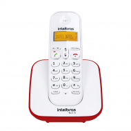 TELEFONE SEM FIO DIGITAL TS 3110 BRANCO/VERMELHO INTELBRAS 4123101
