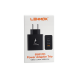CARREGADOR PARA CELULAR USB C X 2 USB A 65W ADAPTER PRETO LEHMOX LE 627 1