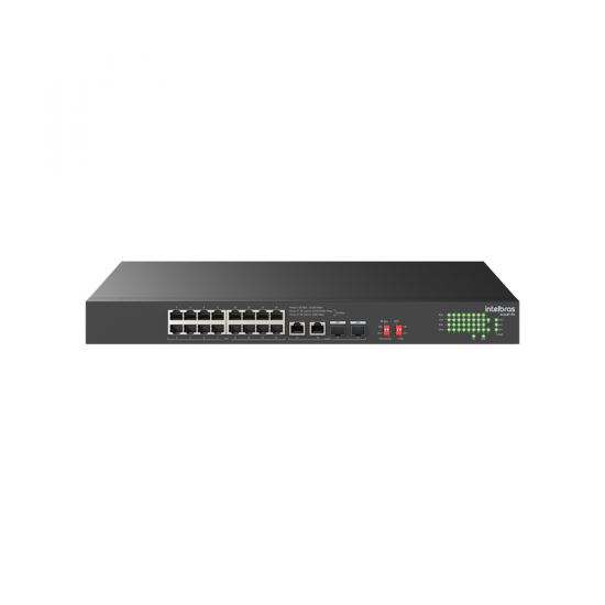 SWITCH 18P 10/100 POE NÃO GERENCIAVEL S1118F PA INTELBRAS 4760128 SWITCH 18P 10/100 POE NÃO GERENCIAVEL S1118F PA INTELBRAS 4760128