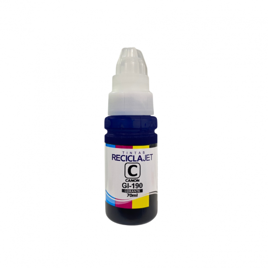 REFIL RECICLAJET CANON GI-190 AZUL CORANTE 70ML