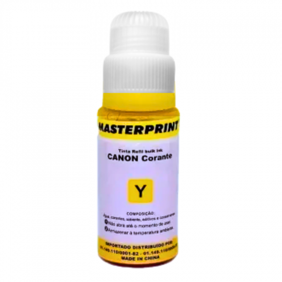 REFIL DE TINTA AMARELA MASTER CANON GI-10 AM 70ML