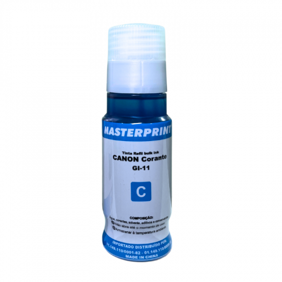 REFIL DE TINTA CIAN MASTER CANON GI-11 C 70ML