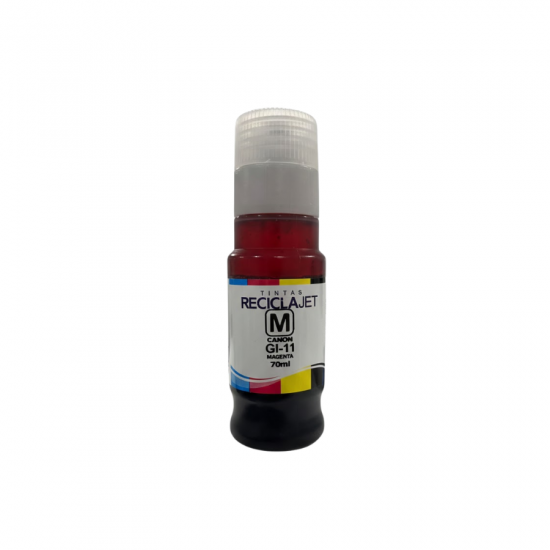 REFIL DE TINTA CANON MAGENTA RECICLAJET GI-11 M 70ML