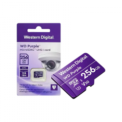 CARTAO DE MEMORIA 256GB 128TBW WESTERN DIGITAL PURPLE 4600165