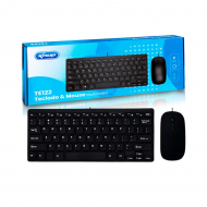 TECLADO E MOUSE COM FIO KP TE122 KNUP PRETO