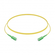 PATCH CORD COM CONECTOR SC/APC- SC/APC, SM, G657A1 PVC 3.0mm 1,5M VERDE