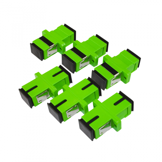 ADAPTADOR VERDE SC/APC FIBRA OPTICA SX SM